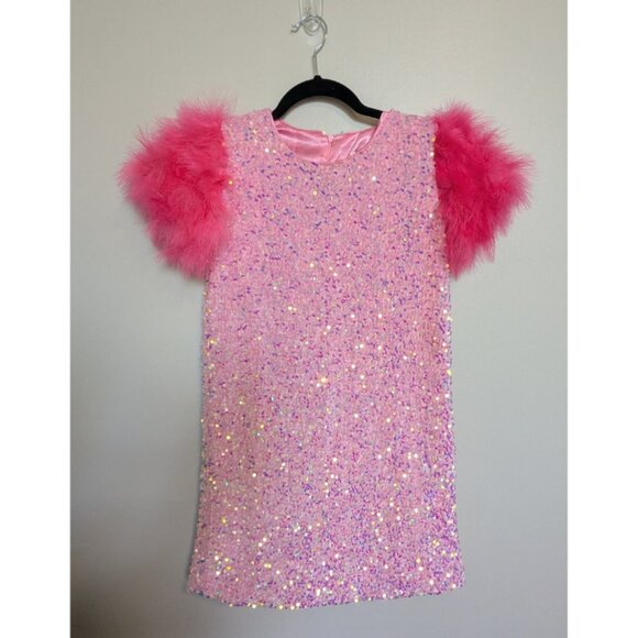 Rose Feather Party Dress - Picture 2 of 3